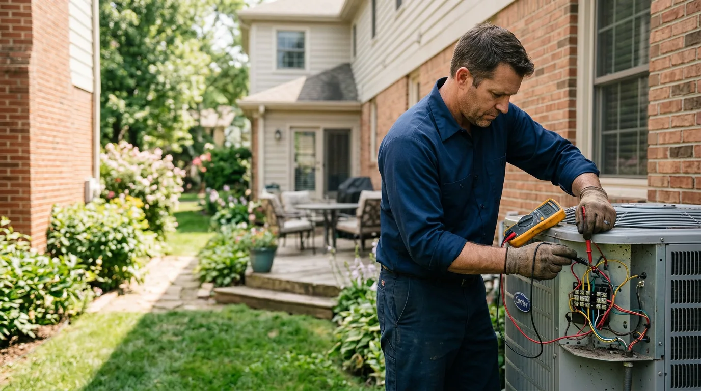 HVAC technician working near Canton, NC